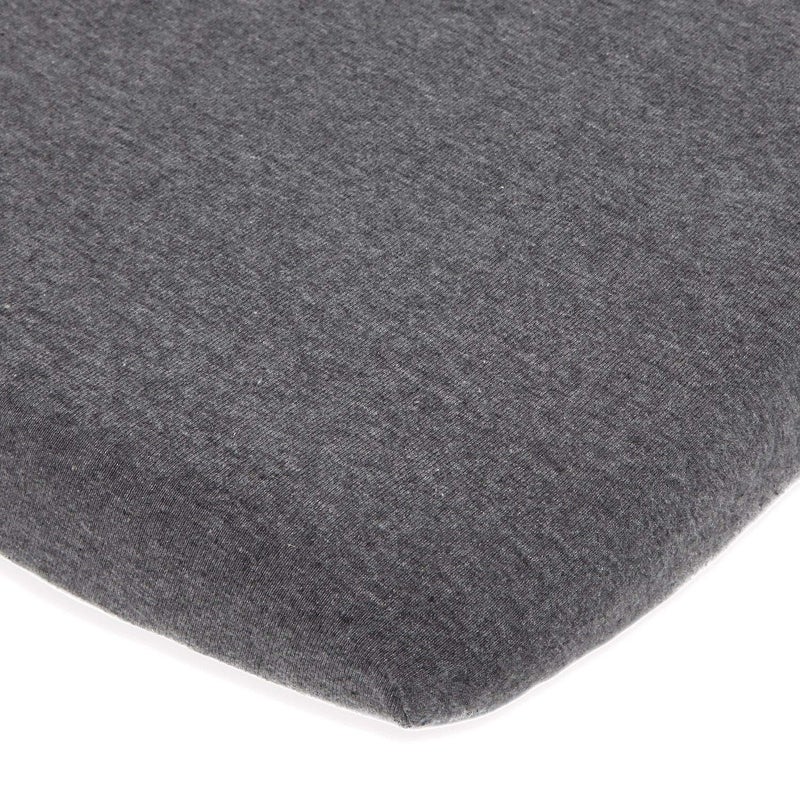 Joey + Joan Bassinet Fitted Sheets Compatible with Chicco Lullago Bassinet and Chicco Close to You 3-in-1 Bedside Sleeper â€“ Snuggly Soft Jersey Cotton â€“ Fits Perfectly on 19 x 32 Mattress Pad â€“ Grey - Image 1